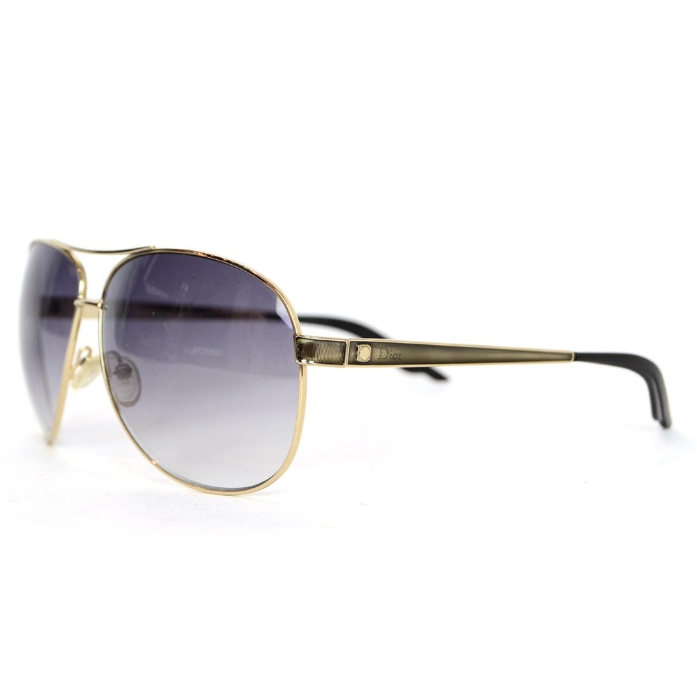 Dior Cinquante 2 Gold/Black Aviator Sunglasses